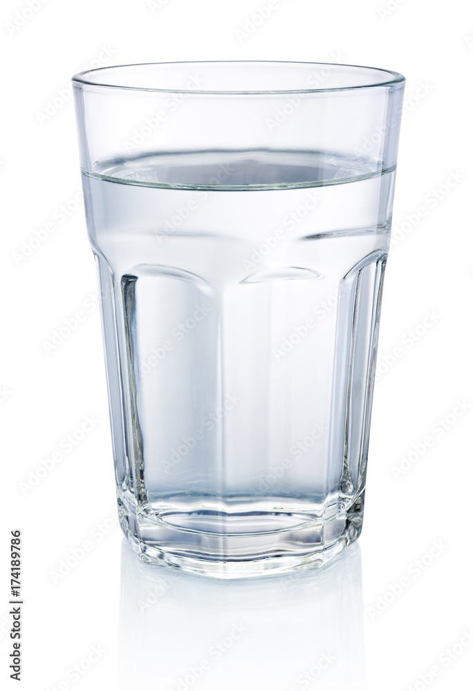 Glass of Water isolated on a white background Glass of Water isolated on a white background