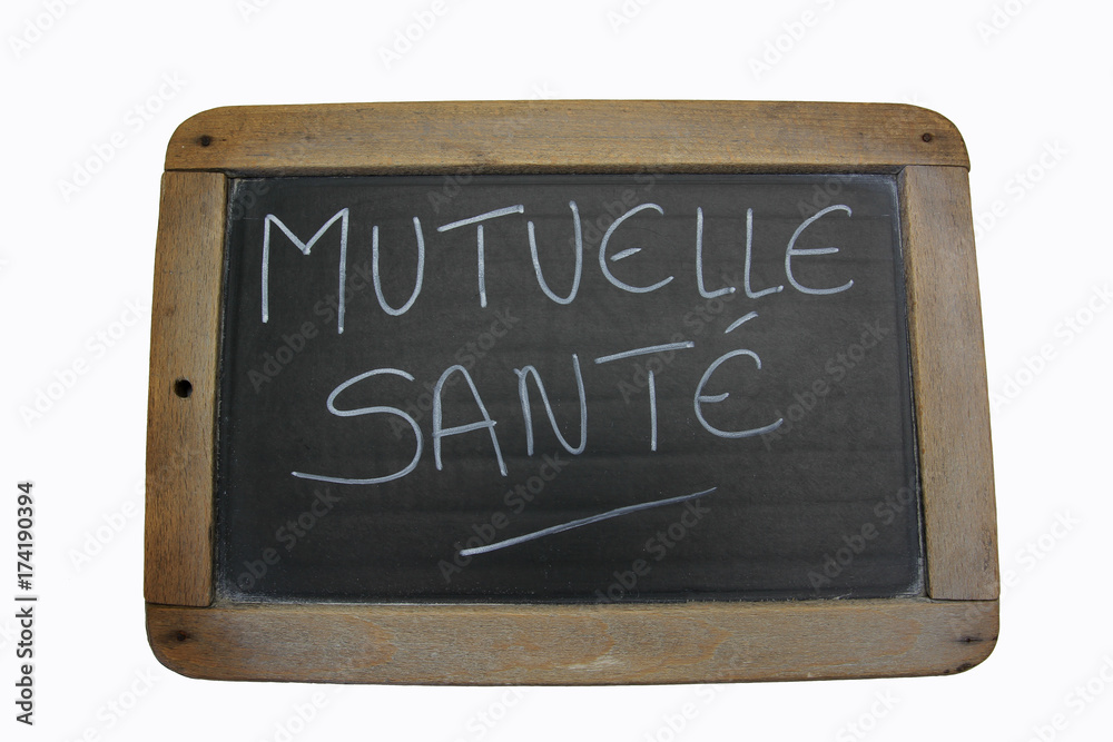 Fototapeta premium ardoise mutuelle santé