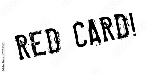 Red Card rubber stamp. Grunge design with dust scratches. Effects can be easily removed for a clean, crisp look. Color is easily changed.