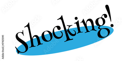 Shocking rubber stamp. Grunge design with dust scratches. Effects can be easily removed for a clean, crisp look. Color is easily changed.