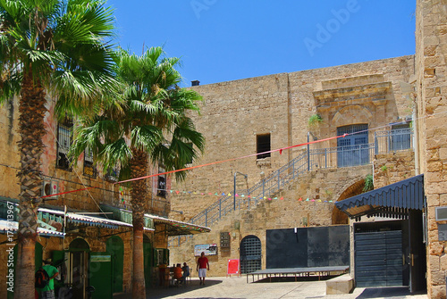 Tourist attraction of Israel. Akko. Ancient city in the region