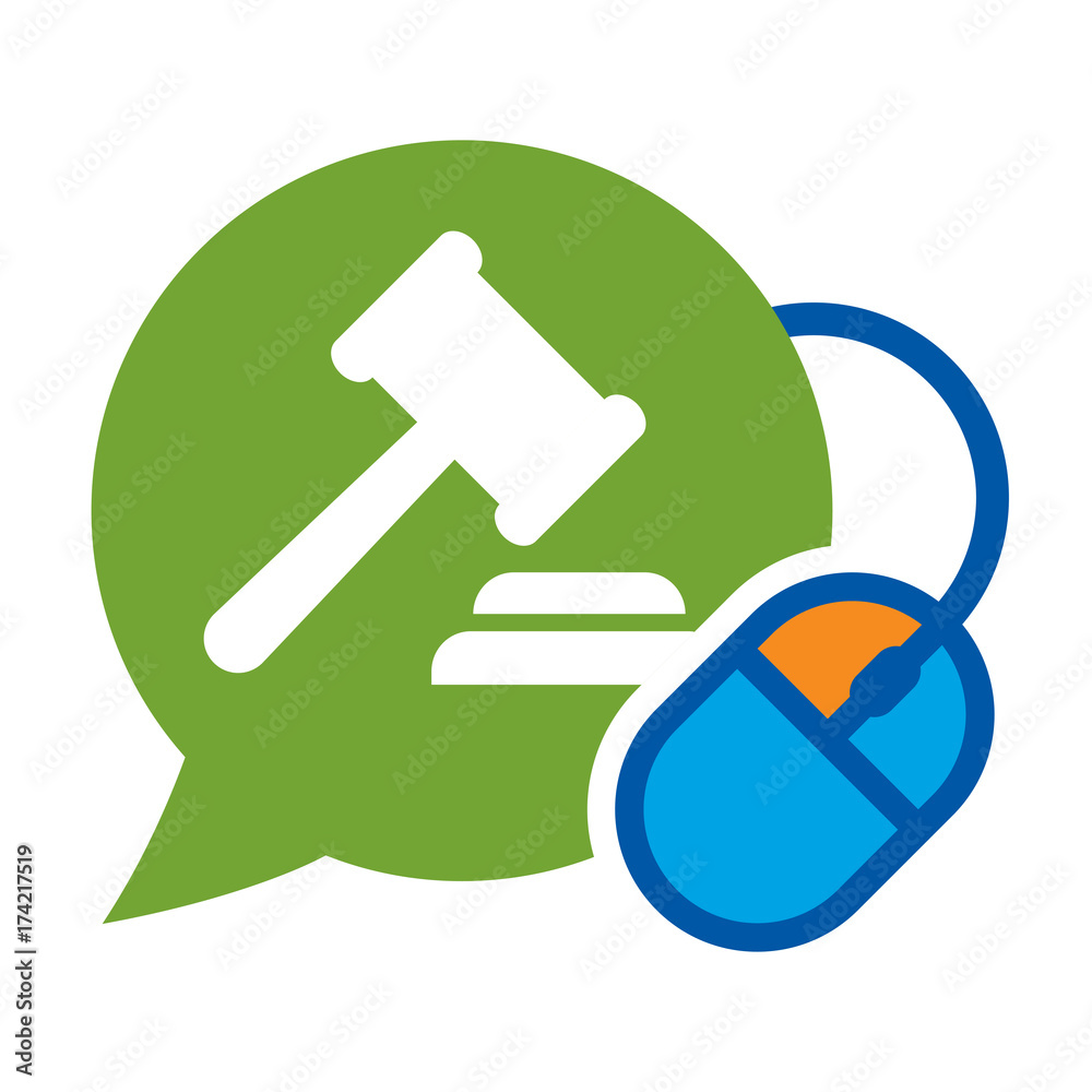 logo icon / illustration for on line bidding logo icon / illustration for on line bidding