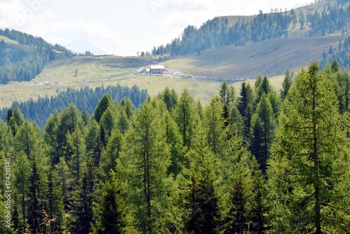 Dolomiti mountains, in Cadore, North Italy, Casera Razzo village, beautiful landscape and mountains