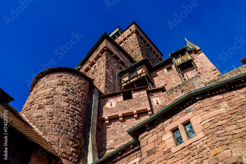 Haut-koenigsbourg - old castle in beautiful Alsace region of France near the city Strasbourg