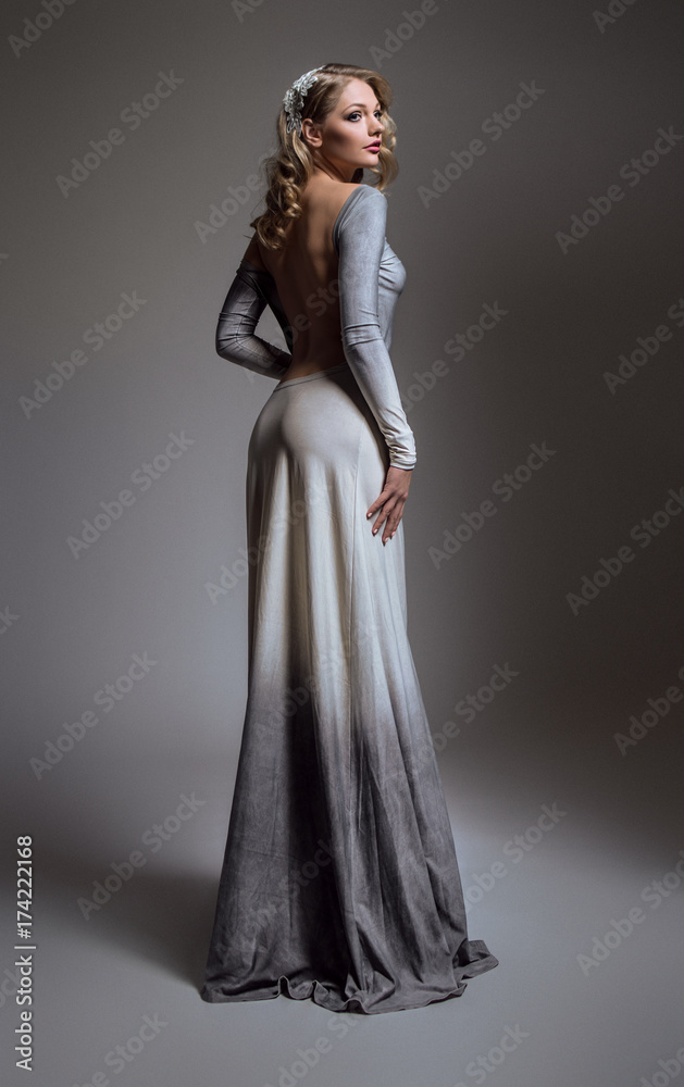 Beautiful young model posing in studio Beautiful young model posing in studio