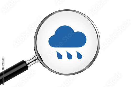 Lupe sucht/findet - Regenwolke