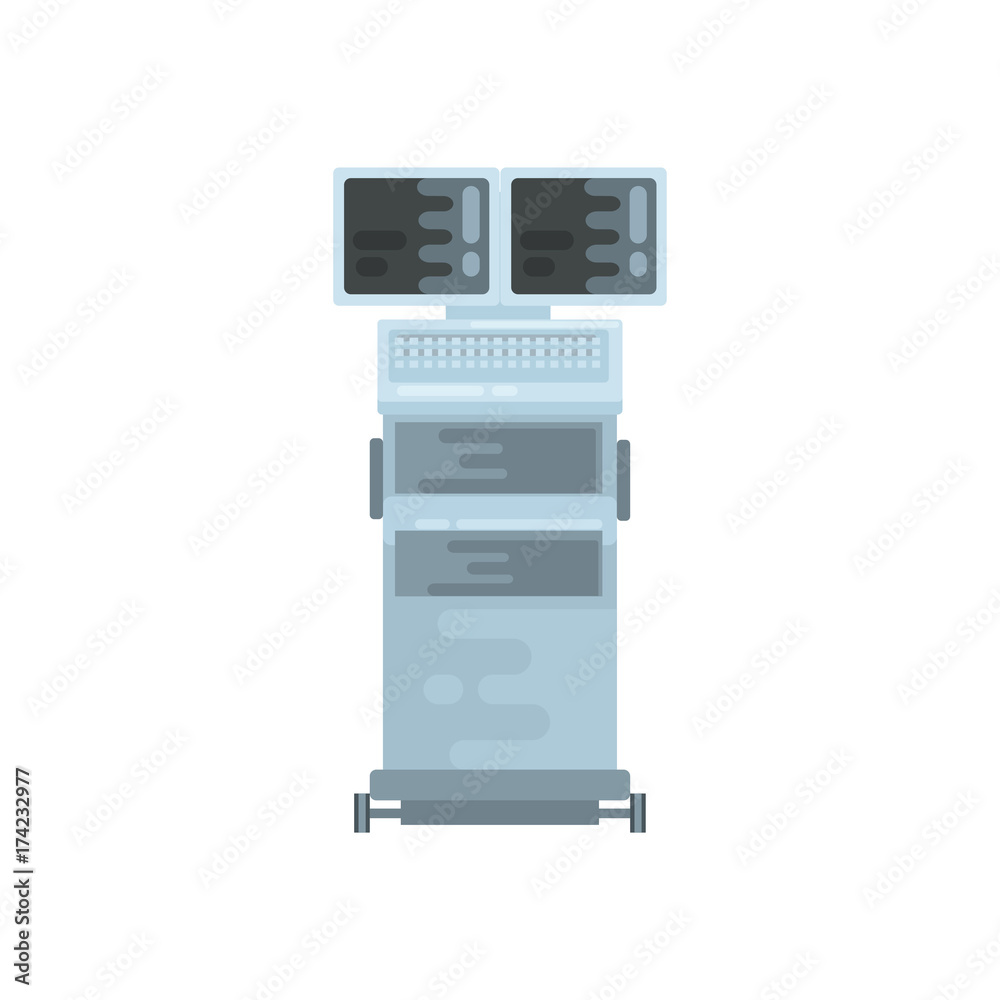 Medical diagnostic machine vector Illustration Medical diagnostic machine vector Illustration