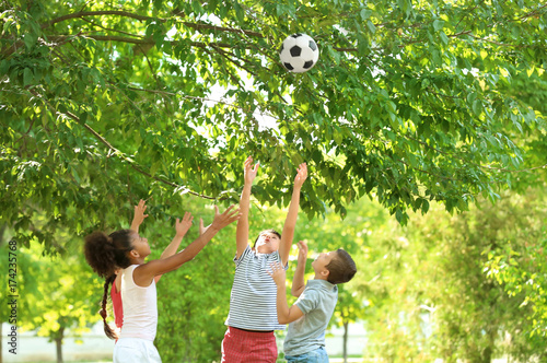 Cute children playing with ...