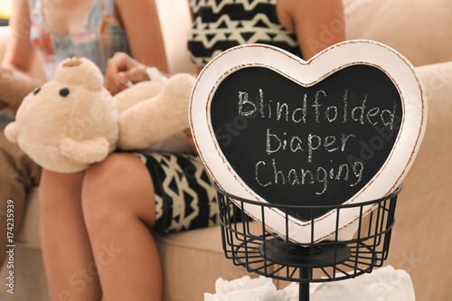 Chalkboard with text BLINDF...