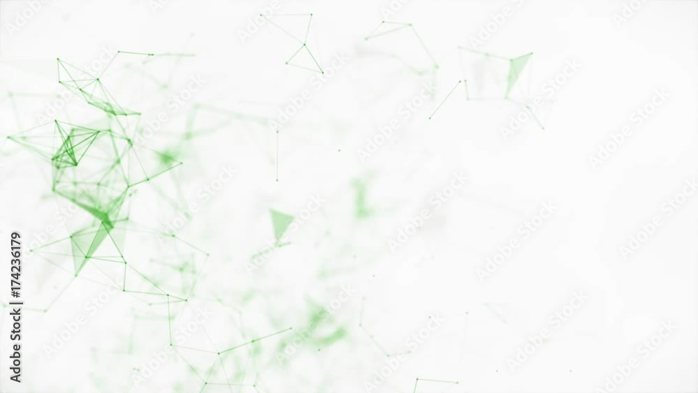 Dynamic Plexus Green and White