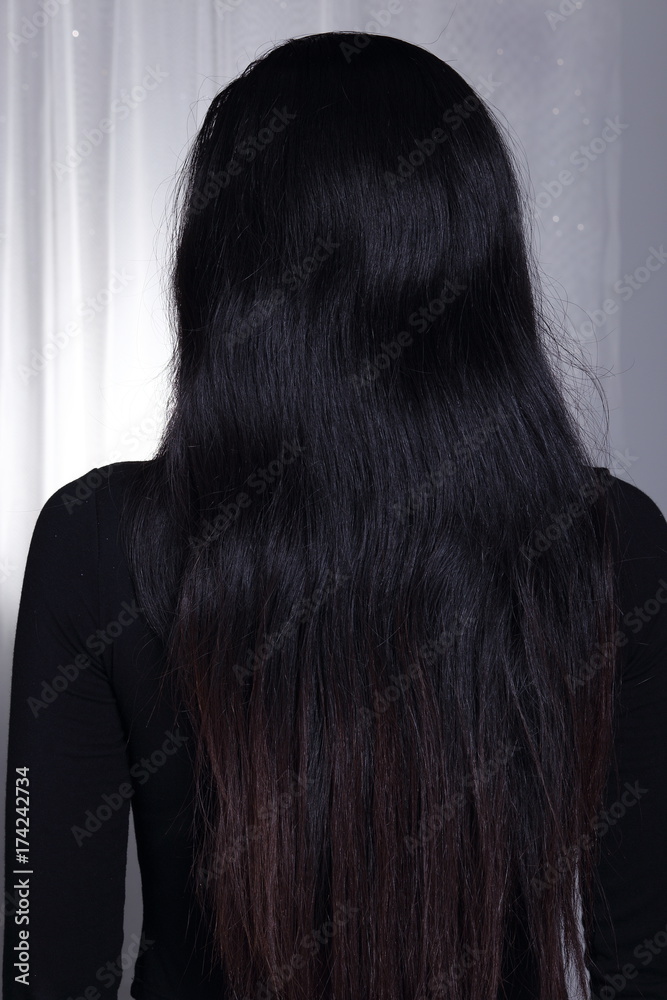 Naklejka premium Asian Woman before make up hair style. no retouch, fresh face