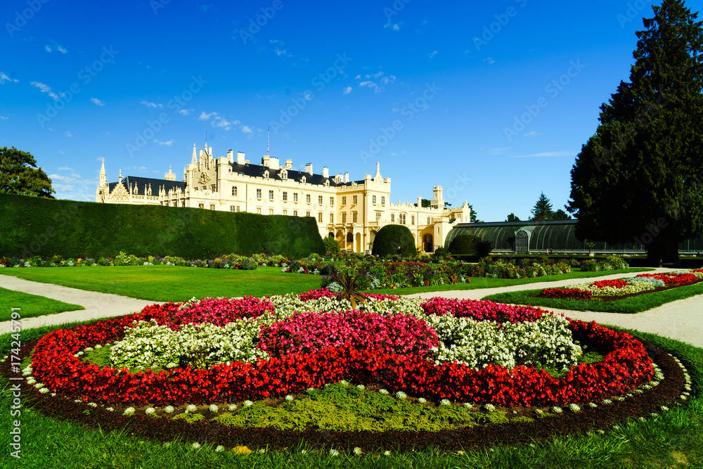 The chateau with a large garden is one of the most beautiful complexes in the Czech Republic