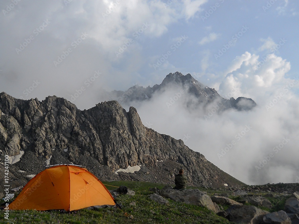 Camp at 4000 m