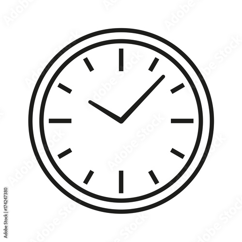 Simple clock vector design