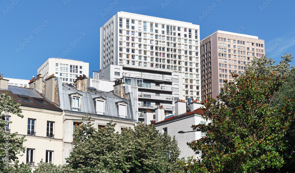 Tours et immeubles, architecture du 13 eme arrondissement de Paris