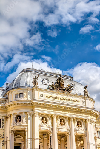 Photography The old Slovak National Theater building in Bratislava, Slovakia