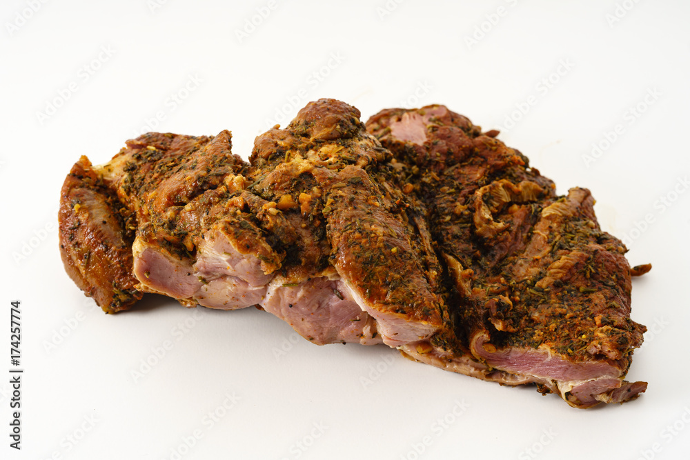 sheep meat in herb and spice herb