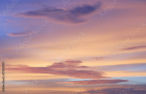 Beautiful evening sky © freezetimetool