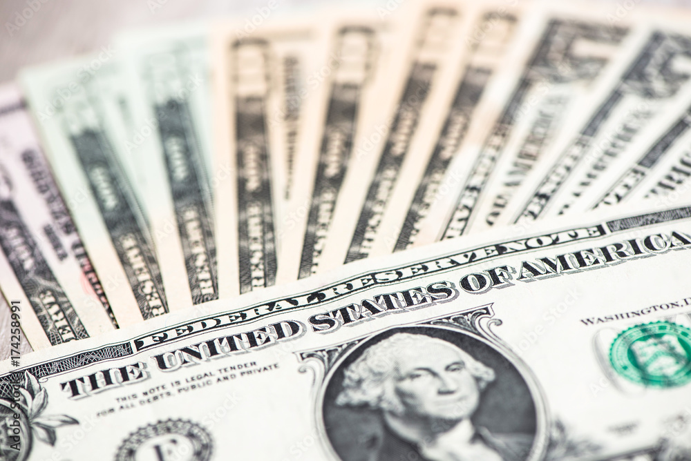 The background of dollar banknote, the business finance concept The background of dollar banknote, the business finance concept