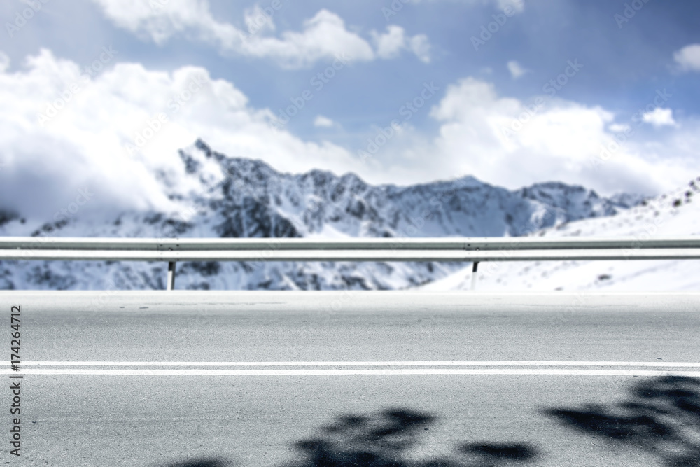 Fototapeta premium winter road