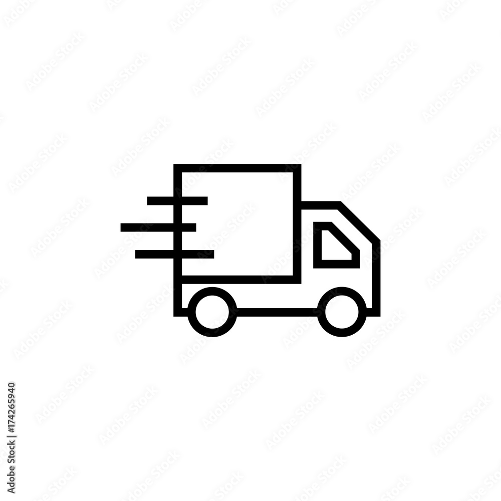 Fast shipping vector icon