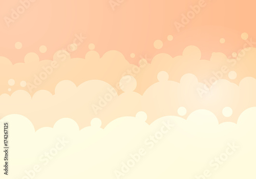 abstract vector bubble pastel cloud layer background