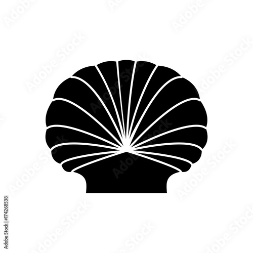 Shell black icon .