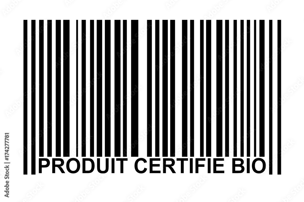 Code barres produit certifié bio 