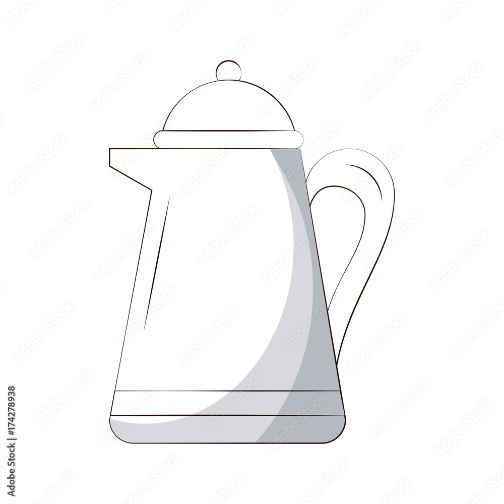 Fototapeta premium tea kettle icon image vector illustration design 