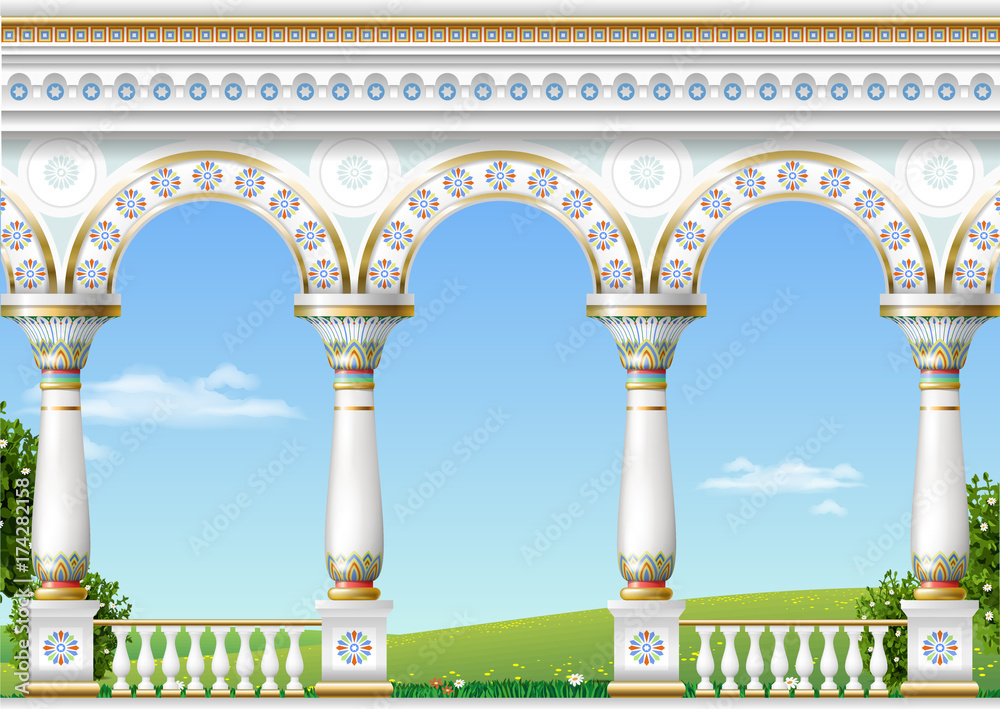 Obraz premium Classical arch of the eastern palace