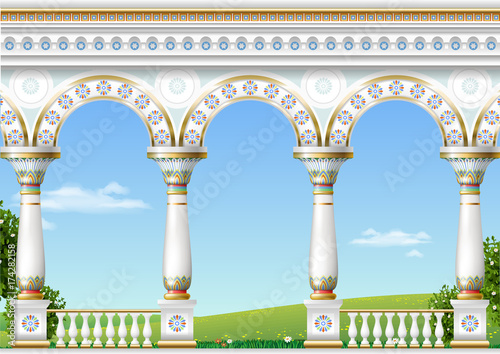 Classical arch of the eastern palace photo