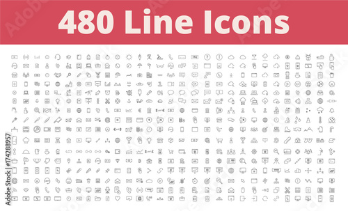 480 Line Icons