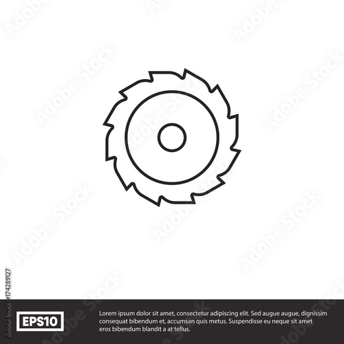 Angle grinder vector icon