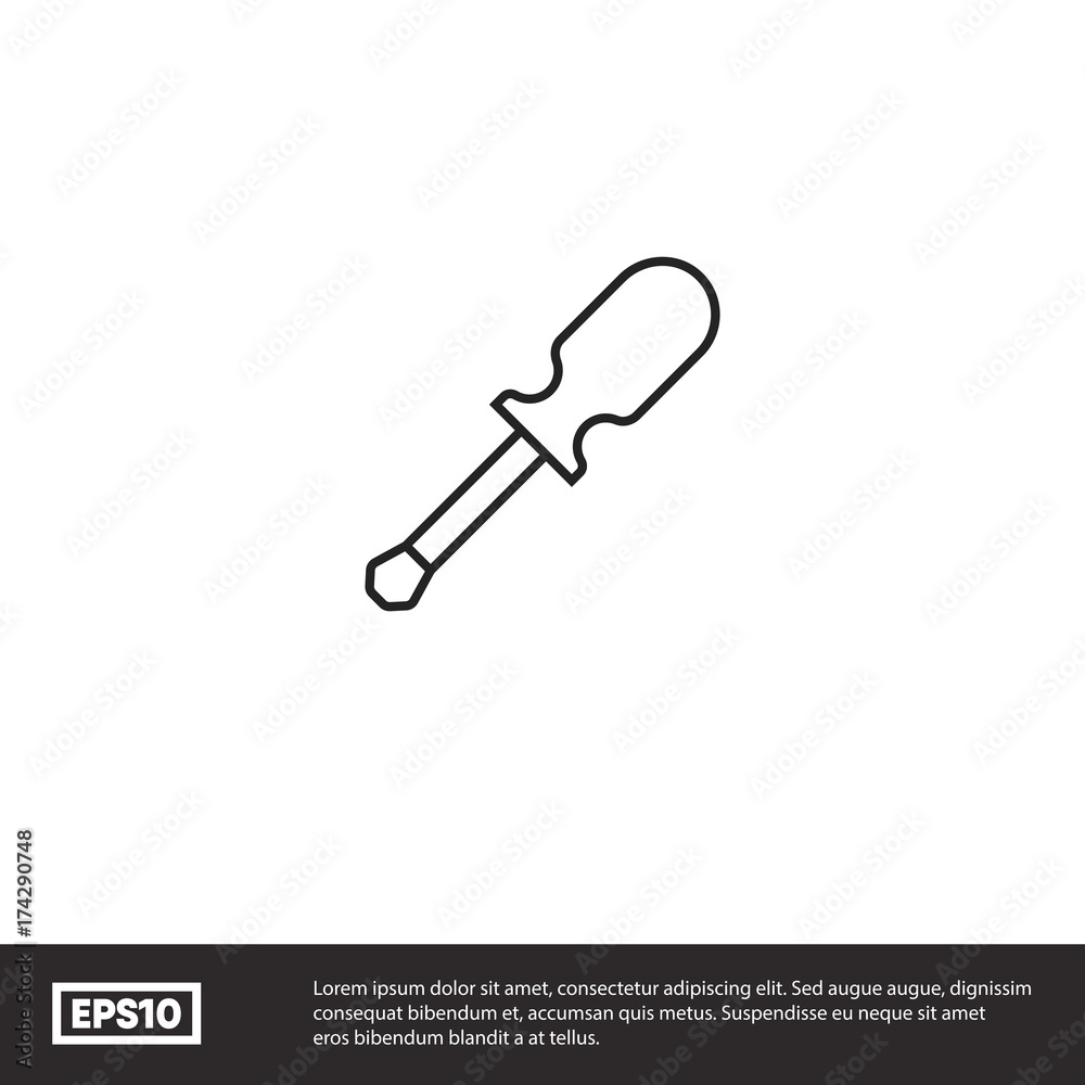 Screwdriver vector icon Screwdriver vector icon