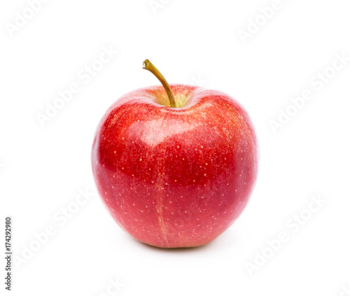 Fresh healthy apple isolated on a white background