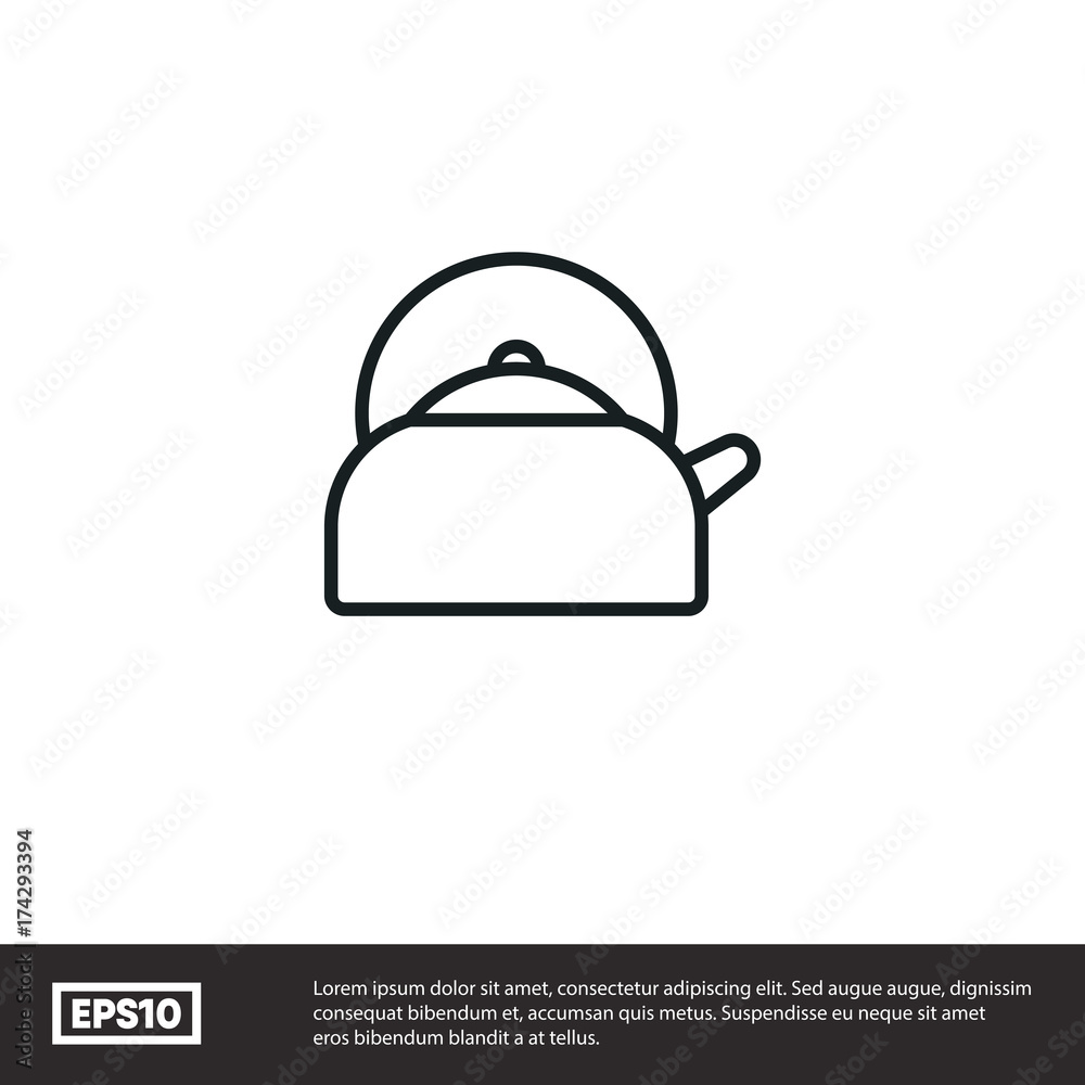 Teapot vector icon Teapot vector icon