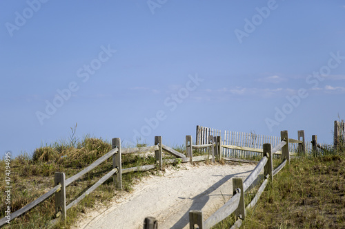 Fototapeta Naklejka Na Ścianę i Meble -  Atlantic City walkway by the ocean