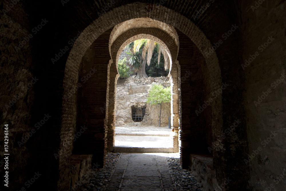 Naklejka premium Arte árabe construcción