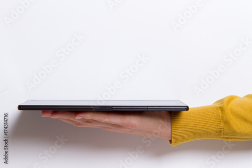 hand support tablet pc device photo