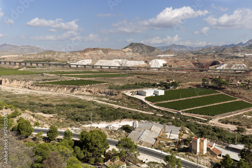 Landscape in Novelda province of Alicante photo