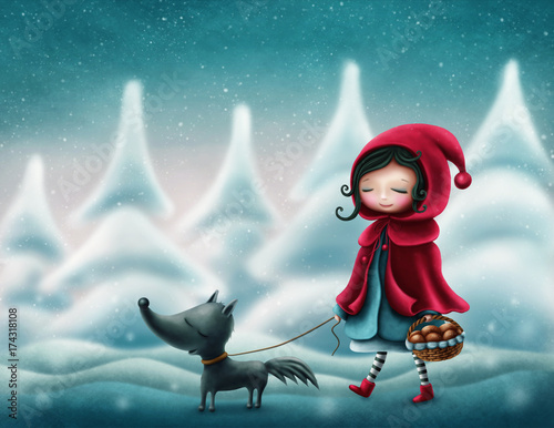 Fototapeta Little red riding hood