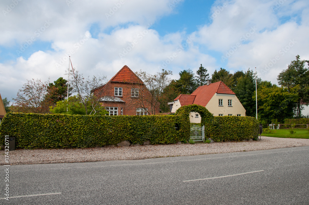 Houses in town of Soroe