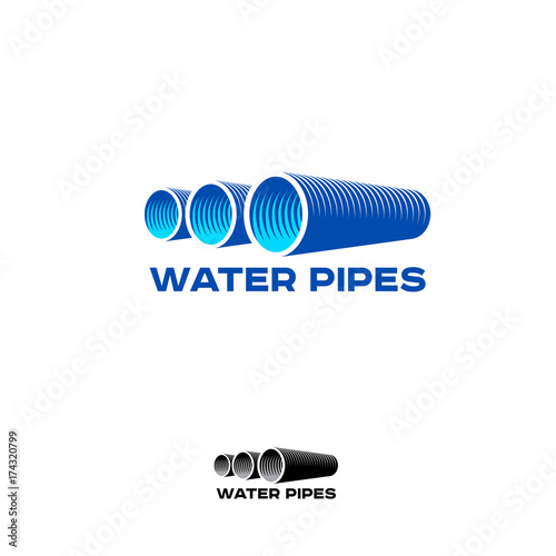  Pipes Logo & Branding Identity. Corporate vector logo design template Isolated on a white background.