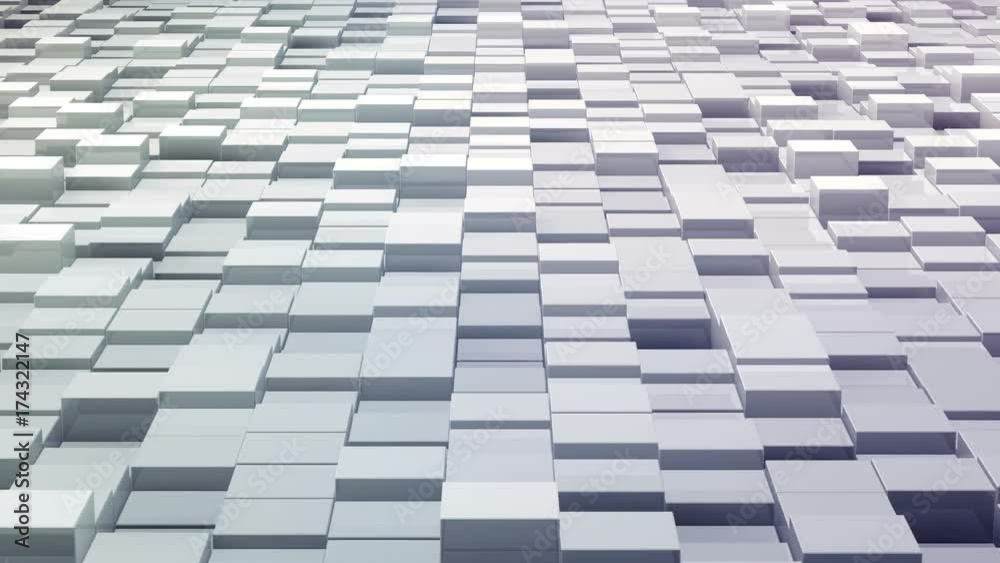 Geometric Block Wall moving background.