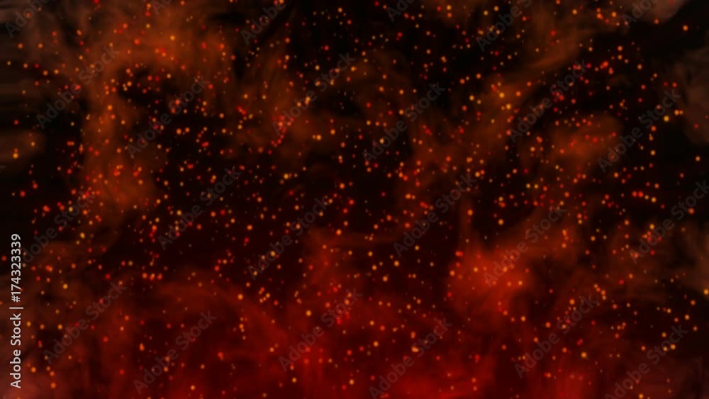 Raining Fire Embers Background Raining Fire Embers Background