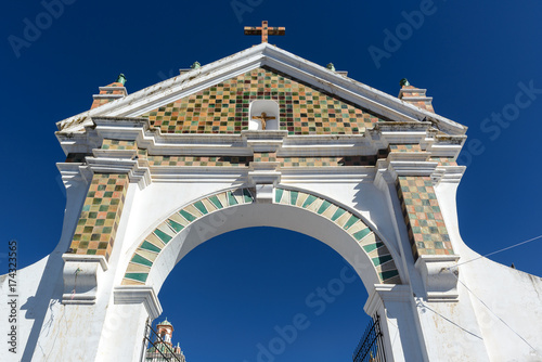 Entrance of Basilica of Our Lady of Copacabana  Bolivia