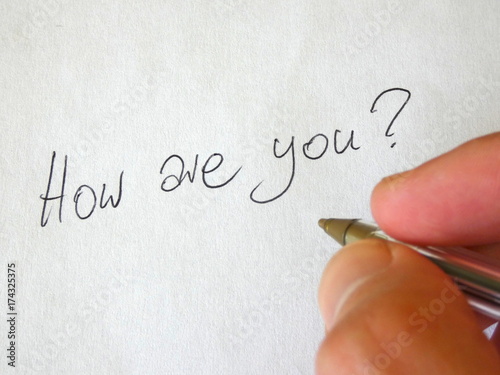 How Are You Writing Hand