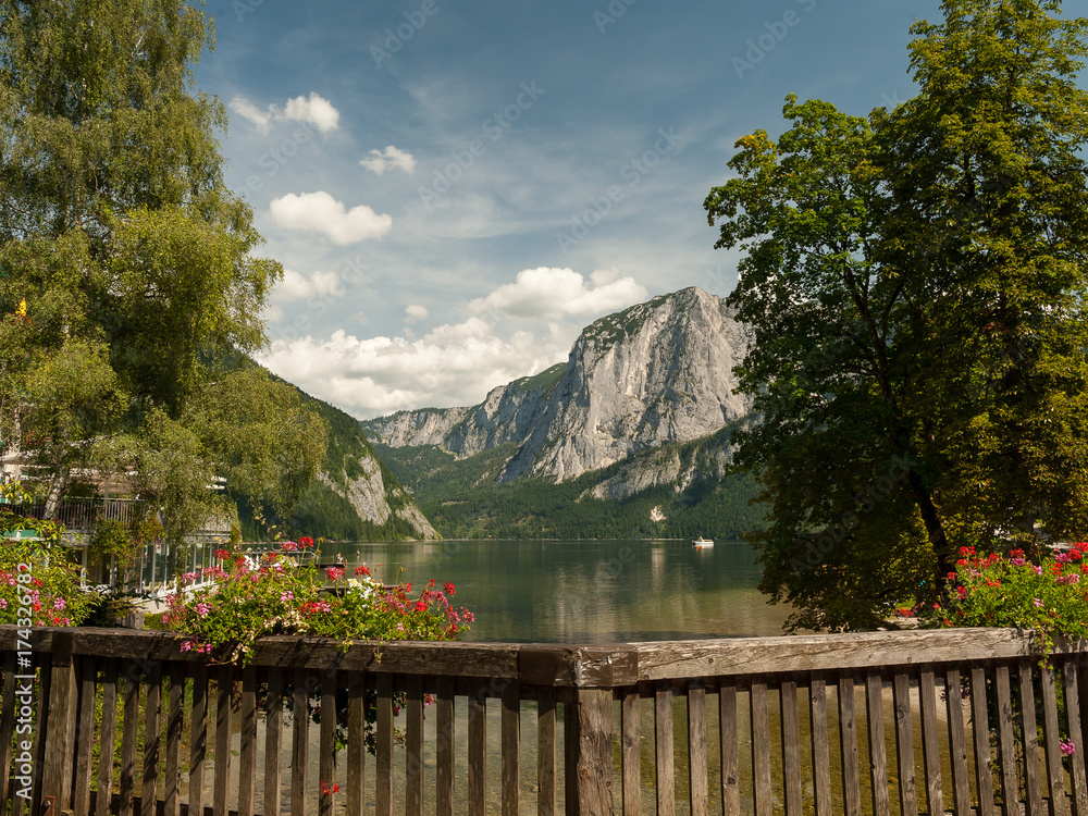 Altausseer See in summer on a sunny day Altausseer See in summer on a sunny day
