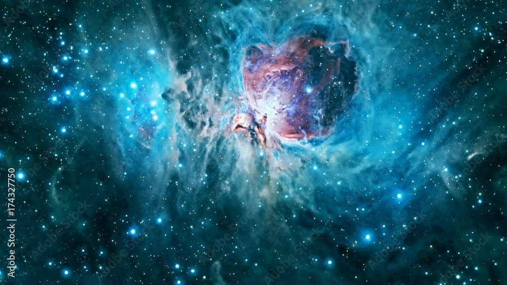 Flying through the Orion Nebula