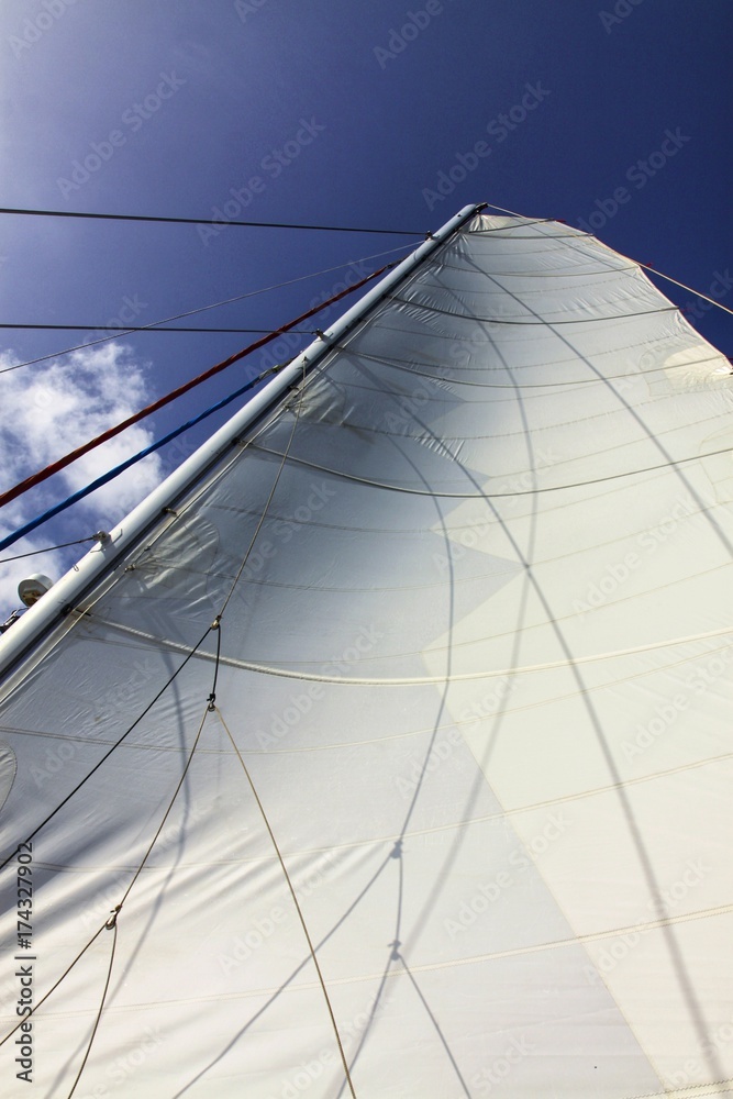 Obraz premium Auf dem Segelboot